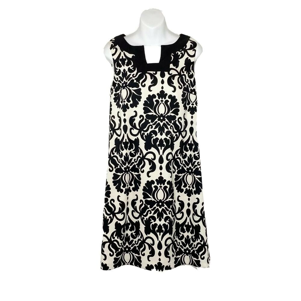 ALYX Dress Womens Size 6 Baroque Black/Ivory Sleeveless Bodice Lined